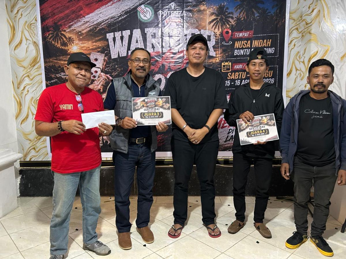 Juara 3 : RAMA - ADIT (JATIMAS PALOPO). Juara 4 : ARJUNA - SUKRI (BATULAPPA)
